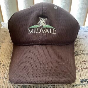 Midvale Golf Embroidered Logo Brown Mesh Baseball Cap